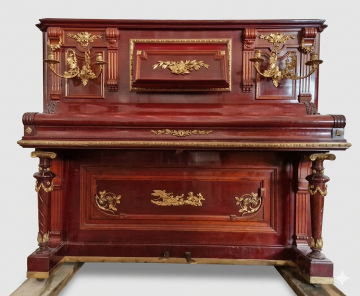 Imatge frontal del piano